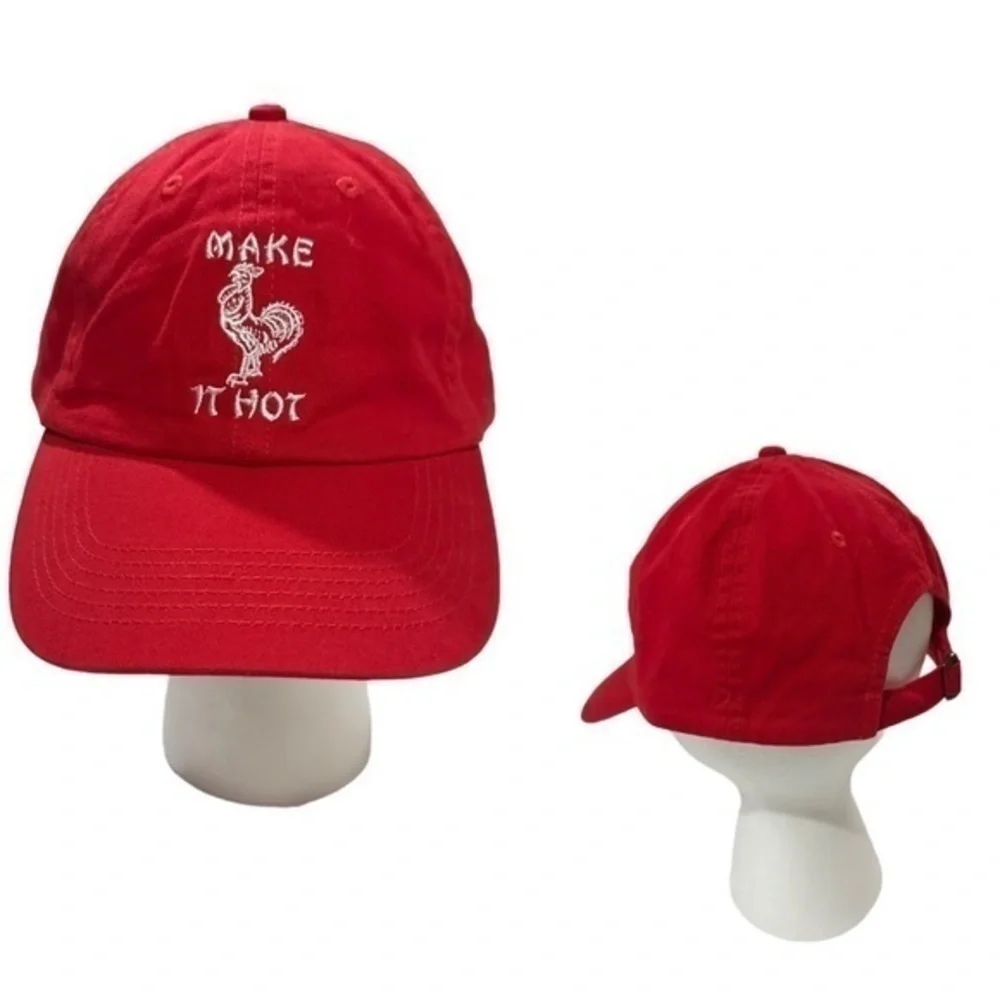 Petals and Peacocks Red Rooster Baseball Cap